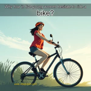 Artistic representation for Why four in five young women hesitate to ride a bike?