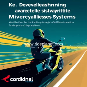 Artistic representation for Key Developments Shaping the Motorcycle Advanced Driver Assistance Systems ADAS Market in 2024 : Innovations Challenges and Future Prospects Cardinal Courier