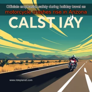 Artistic representation for Officials emphasize safety during holiday travel as motorcycle crashes rise in Arizona