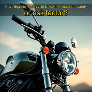 Artistic representation for Unveiling the motorcycle kill switch: essential safety or risk factor?