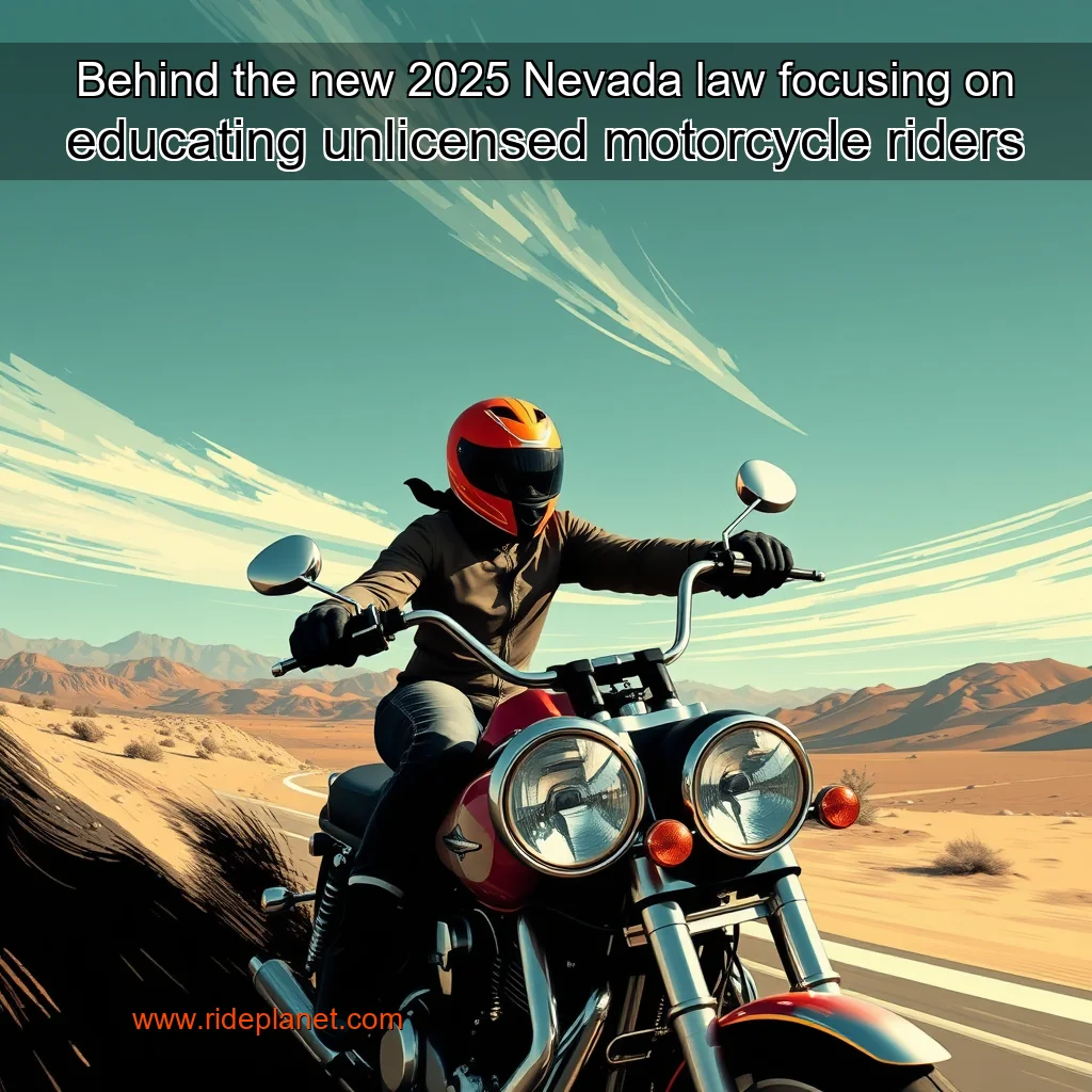 Read more about the article Behind the new 2025 Nevada law focusing on educating unlicensed motorcycle riders