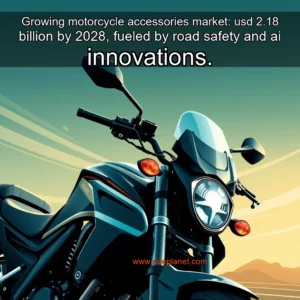 Read more about the article Growing motorcycle accessories market: usd 2.18 billion by 2028, fueled by road safety and ai innovations.