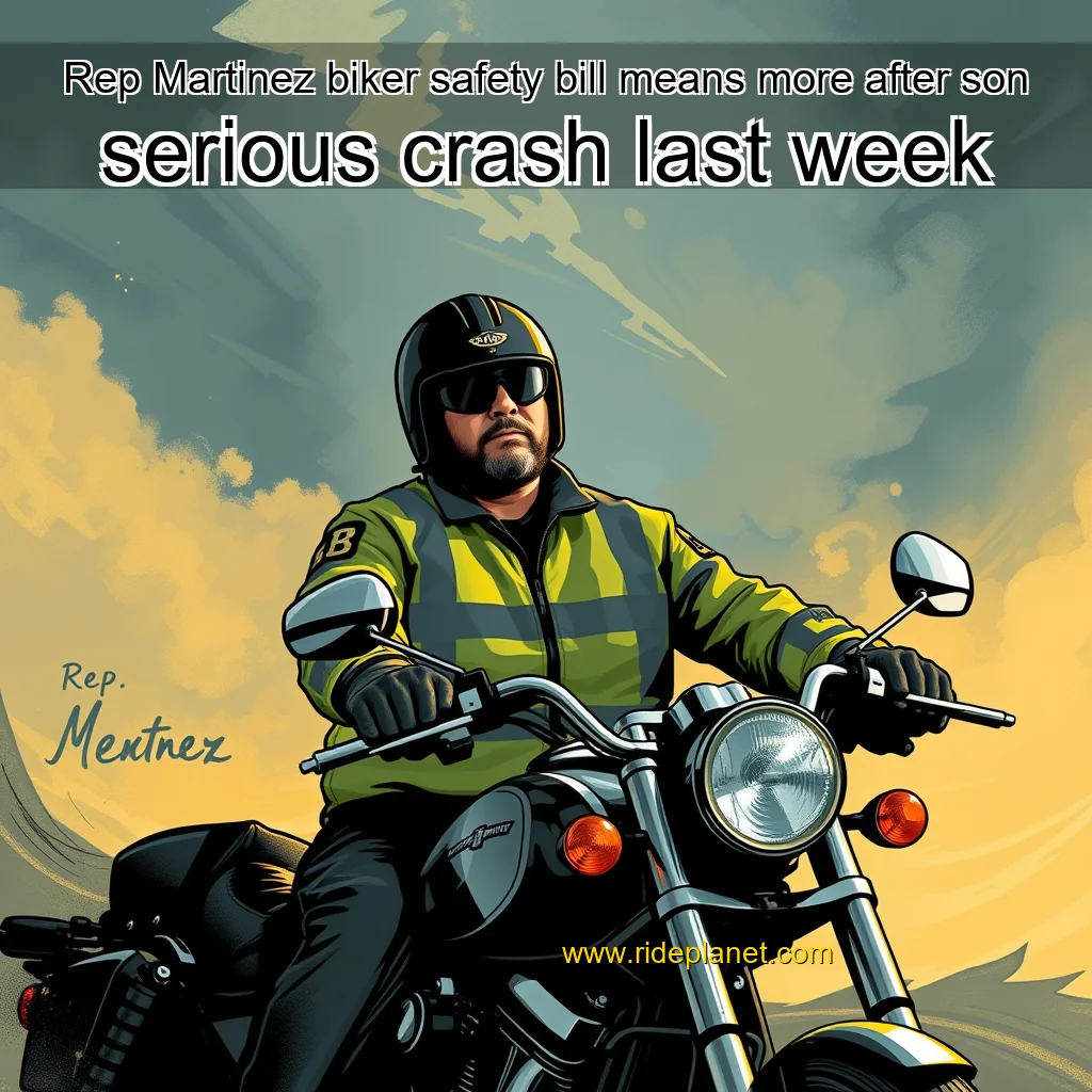 Read more about the article Rep  Martinez biker safety bill means more after son serious crash last week