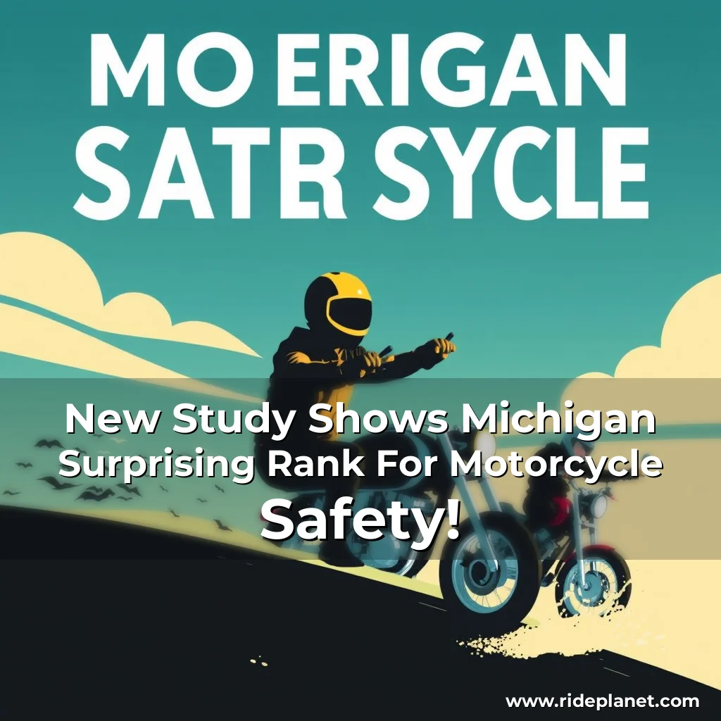 Artistic representation for New Study Shows Michigan Surprising Rank For Motorcycle Safety!