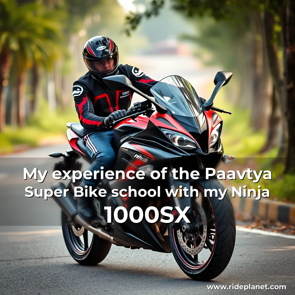 Artistic representation for My experience of the Paavtya Super Bike school with my Ninja 1000SX