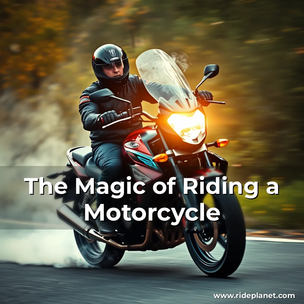 Artistic representation for The Magic of Riding a Motorcycle
