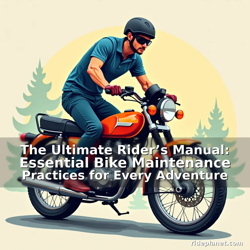 Artistic representation for The Ultimate Rider’s Manual: Essential Bike Maintenance Practices for Every Adventure