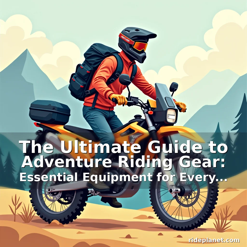 Artistic representation for The Ultimate Guide to Adventure Riding Gear: Essential Equipment for Every Explorer
