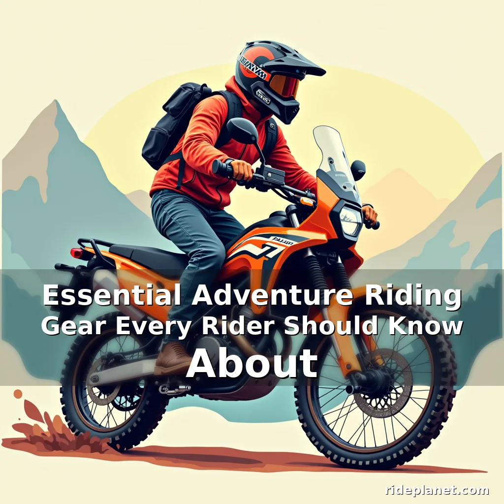 Artistic representation for Essential Adventure Riding Gear Every Rider Should Know About