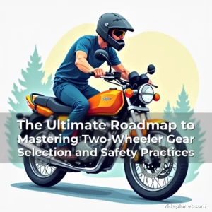 Artistic representation for The Ultimate Roadmap to Mastering Two-Wheeler Gear Selection and Safety Practices